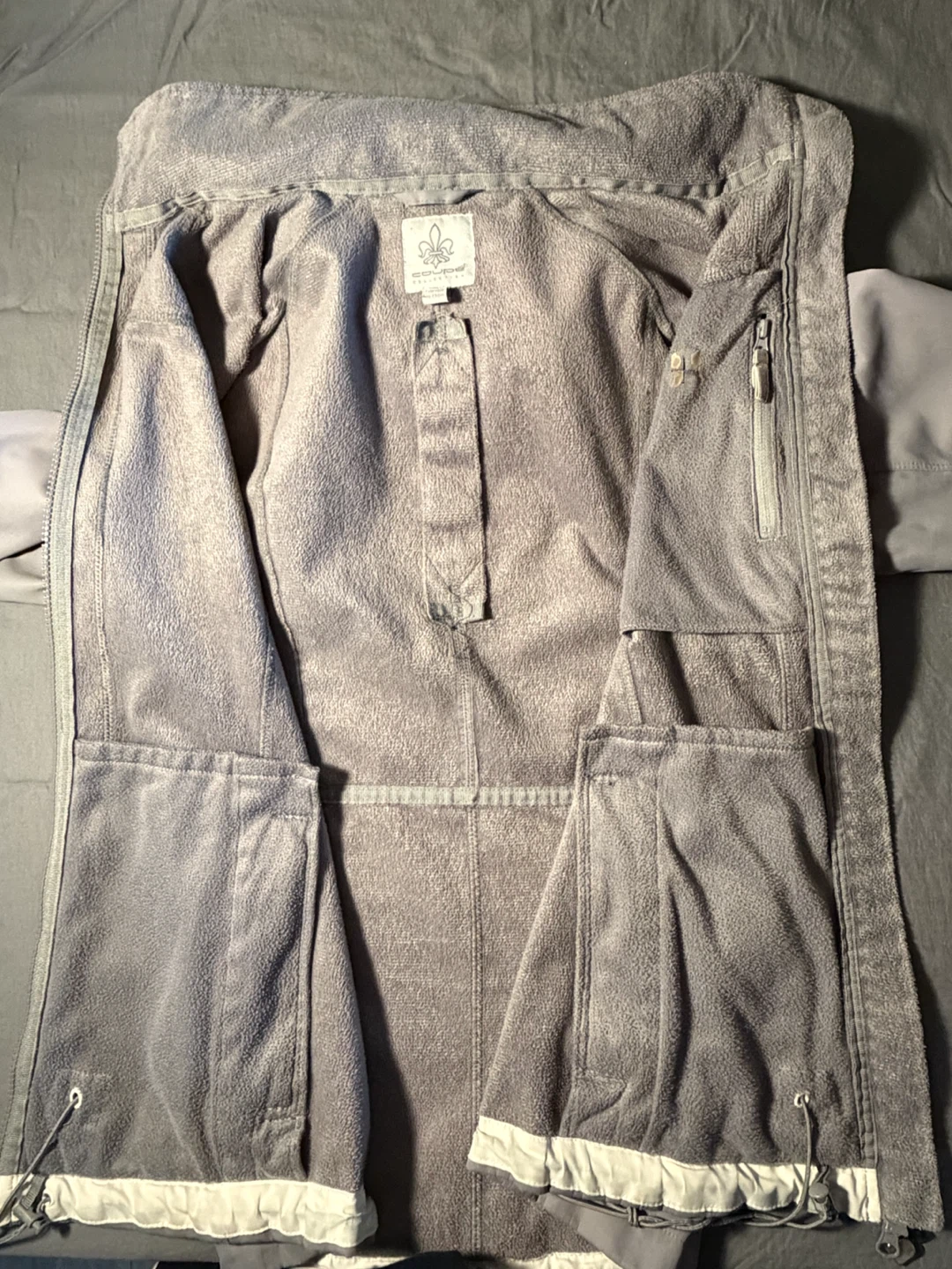 Women's Grey Fleece-Lined Hooded Jacket - photo 3