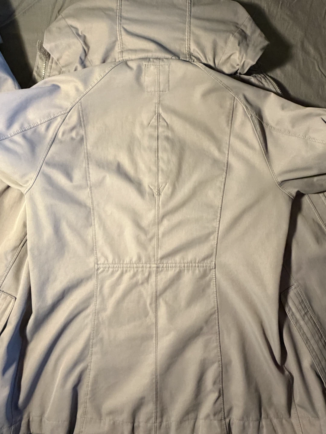 Women's Grey Fleece-Lined Hooded Jacket - photo 5