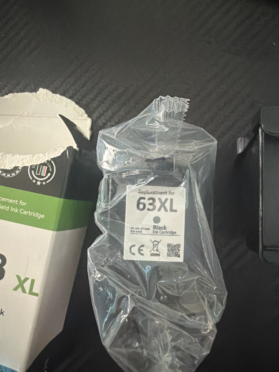 Replacement Black Ink Cartridge 63XL - photo 2