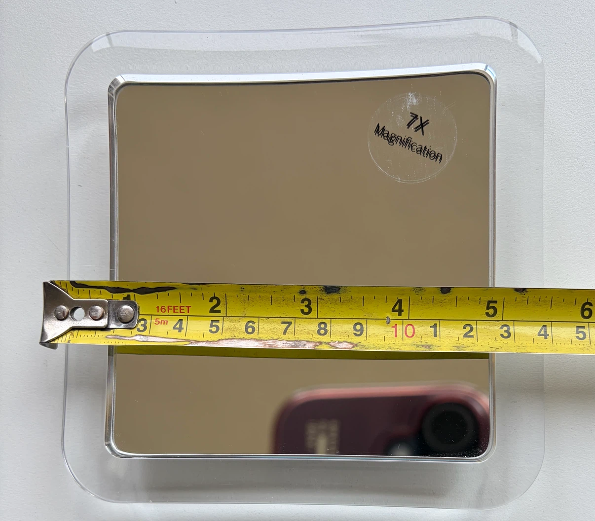 7x Magnification Suction Cup Mirror