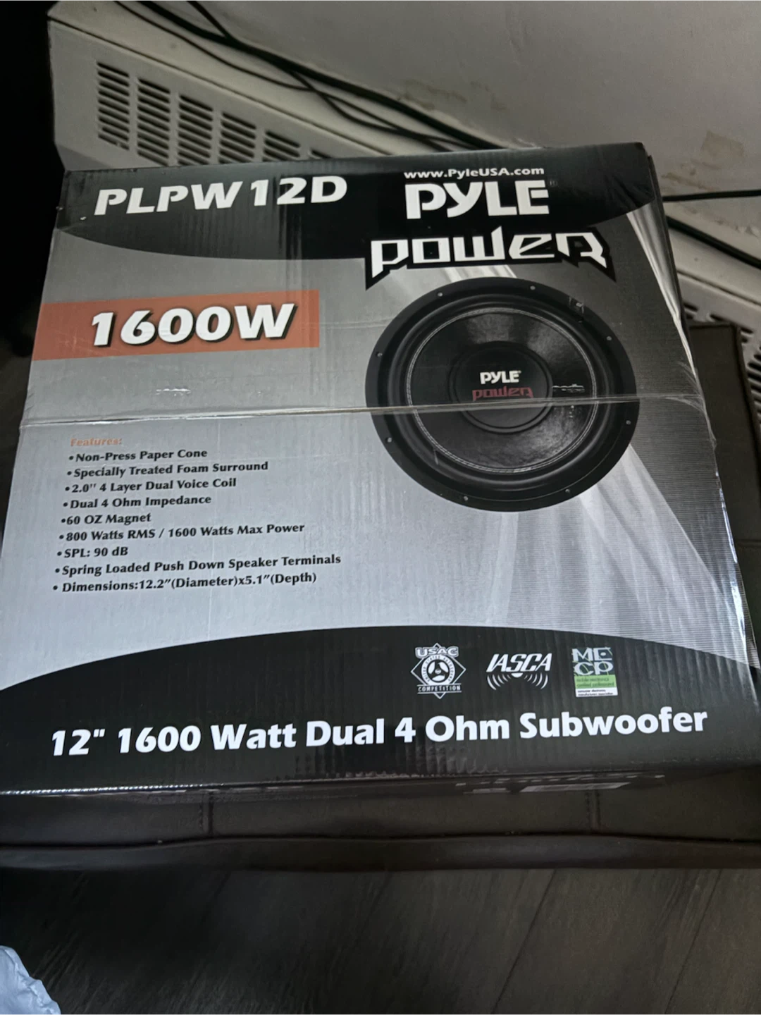 Pyle PLPW12D 12" 1600 Watt Dual 4 Ohm Subwoofer