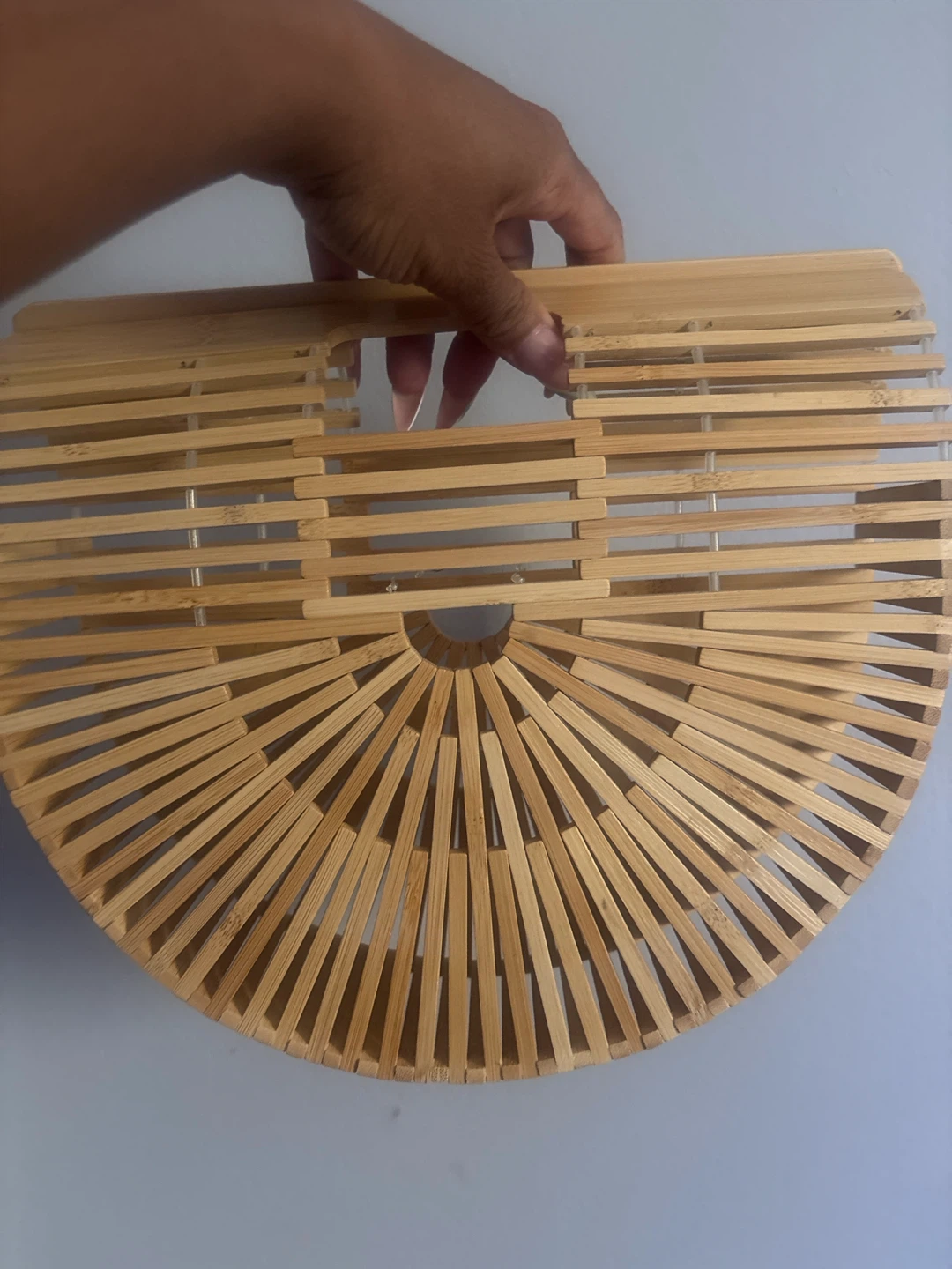 Bamboo Fan Clutch/Bag - photo 2