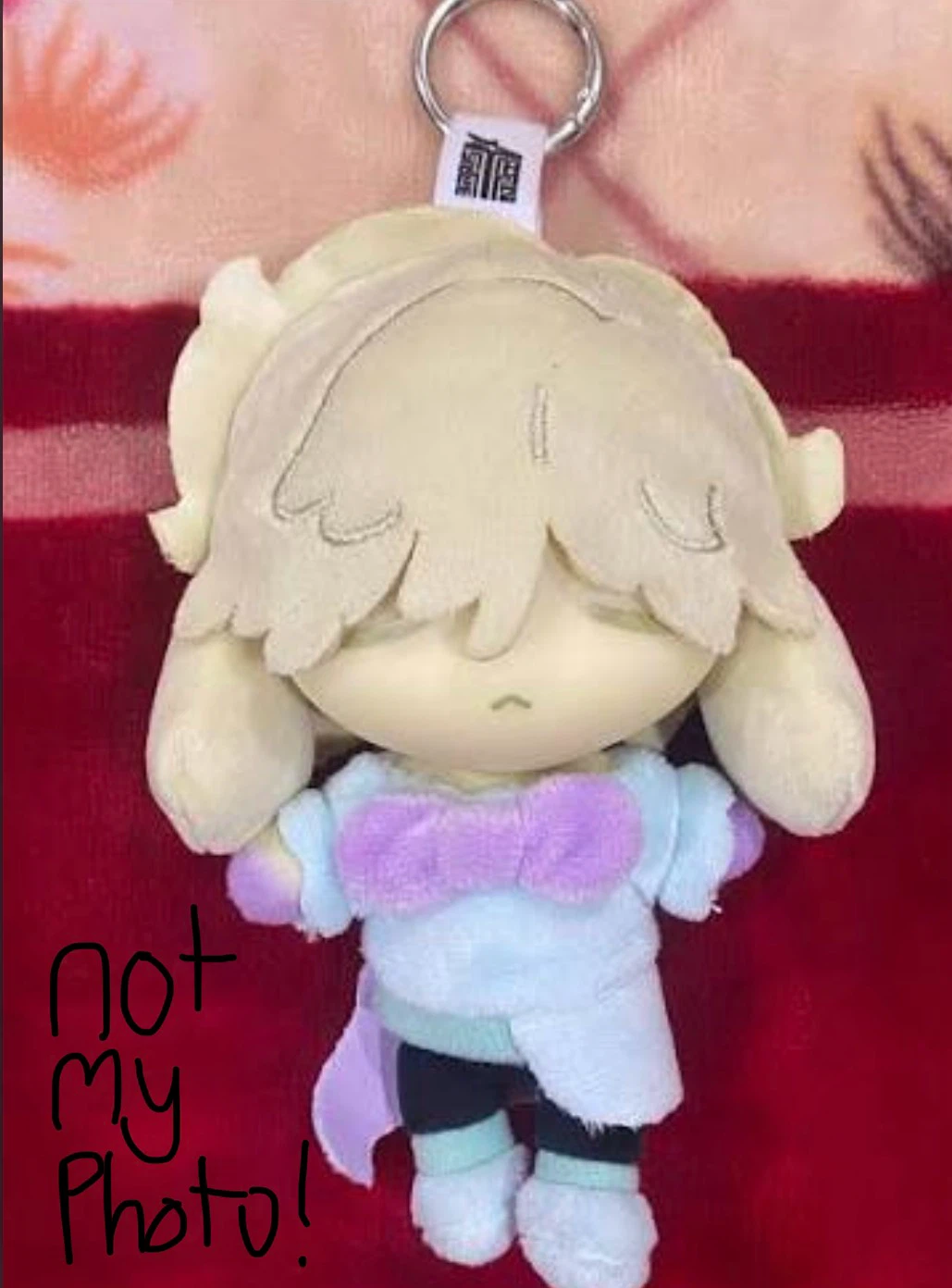 Luka alien stage plush bunny keychain