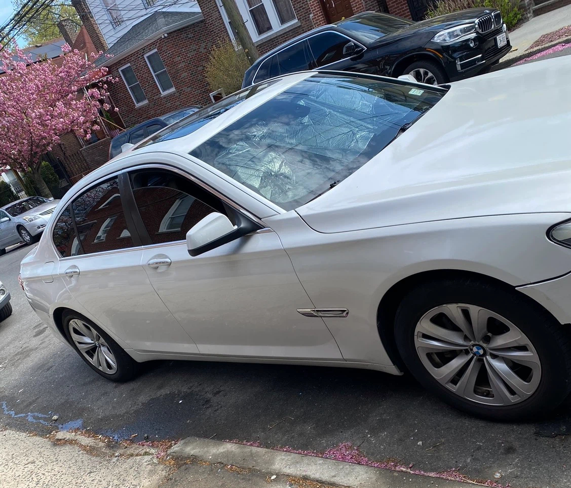 White BMW 7 Series Sedan