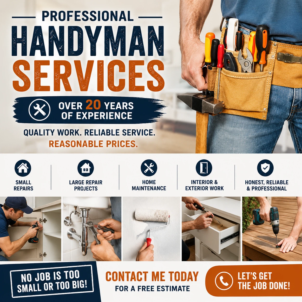 Professional Handyman Services - Over 20 Years Experience