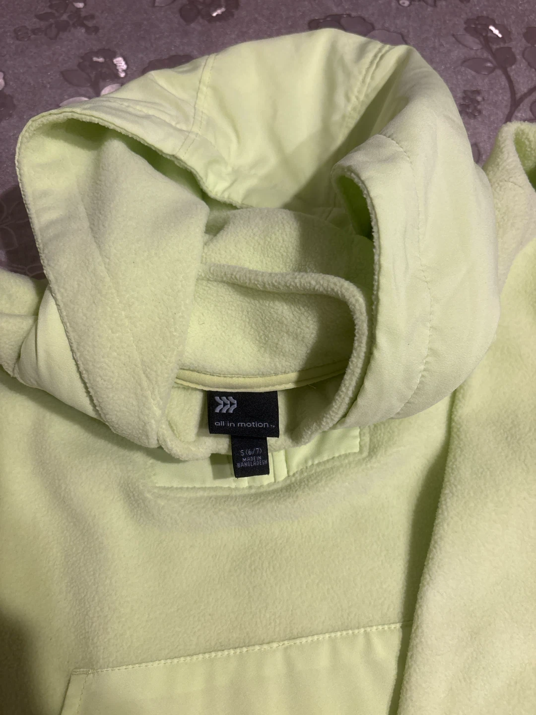 All in Motion Fleece Pullover Hoodie - Yellow - S (6/7) - photo 2