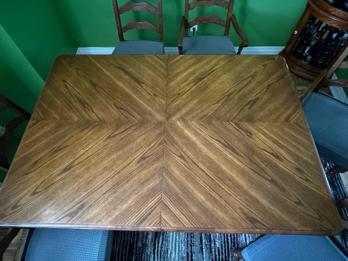 Solid Wood Dining Table and Chairs Set - photo 3
