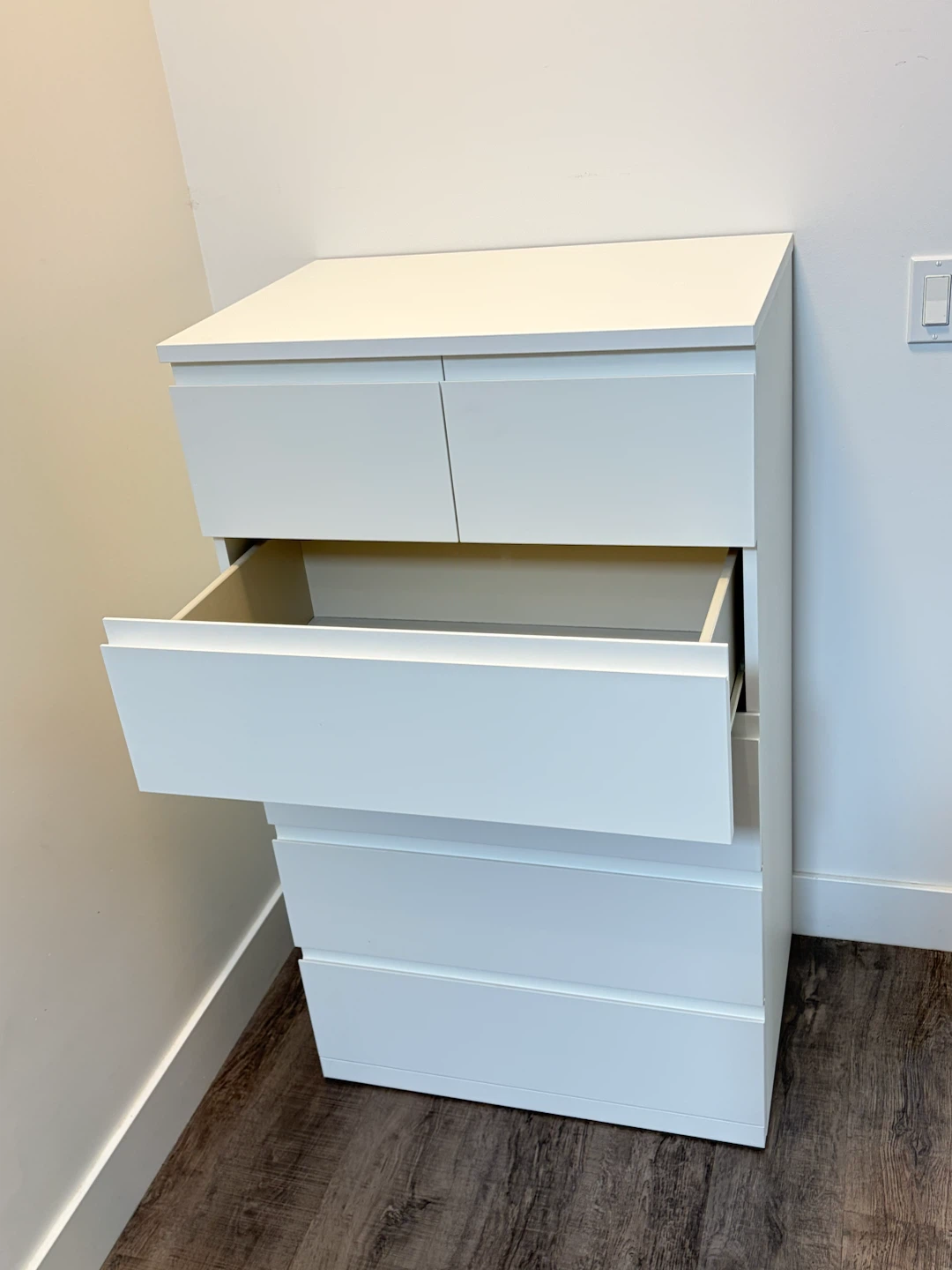IKEA white dresser STORKLINTA with 6 drawers - photo 3