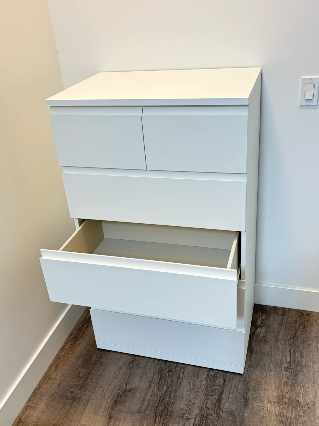 IKEA white dresser STORKLINTA with 6 drawers - photo 4