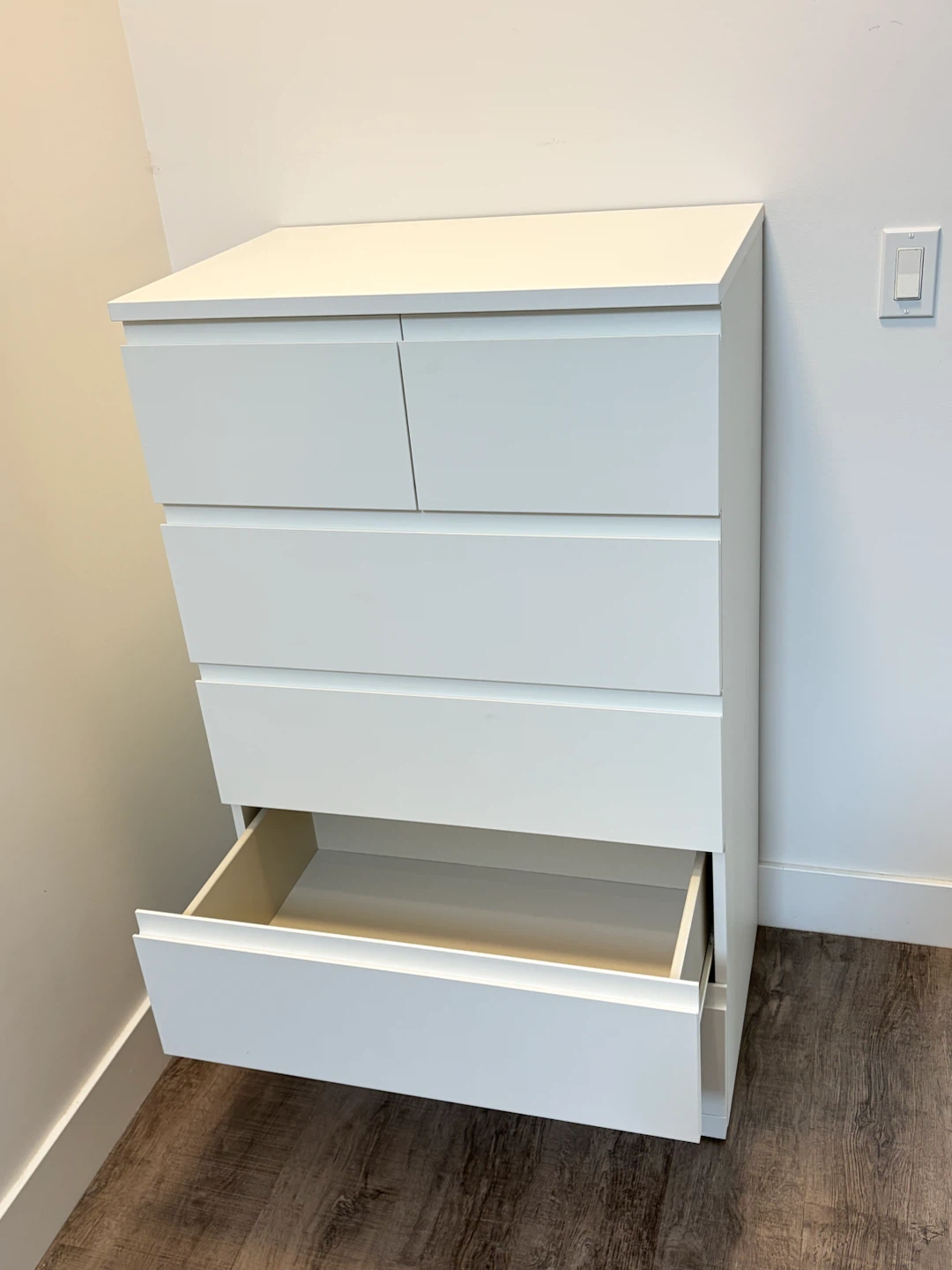IKEA white dresser STORKLINTA with 6 drawers - photo 5