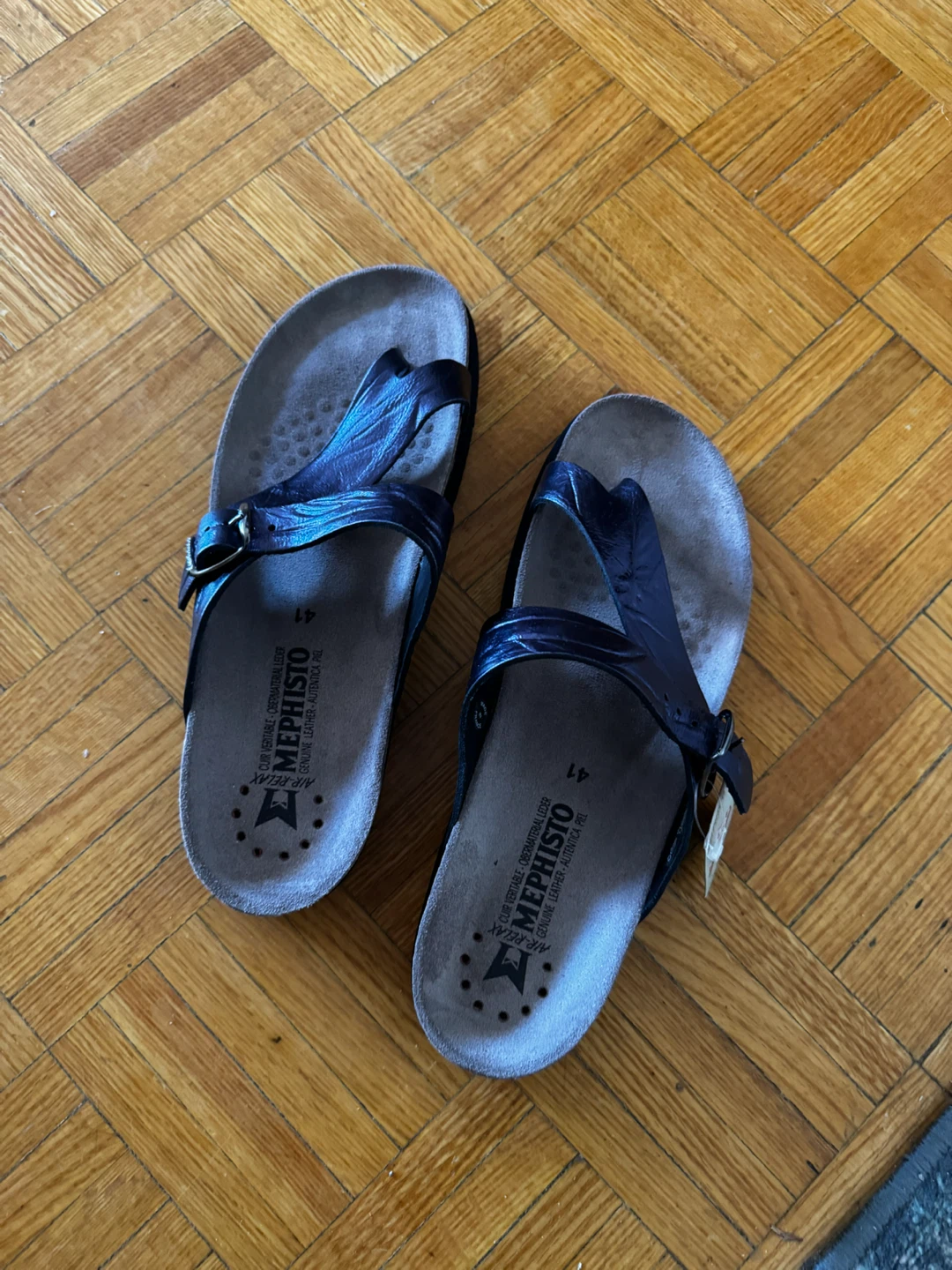 Mephisto HELEN Blue Sandals Size 41 EU / 11 US