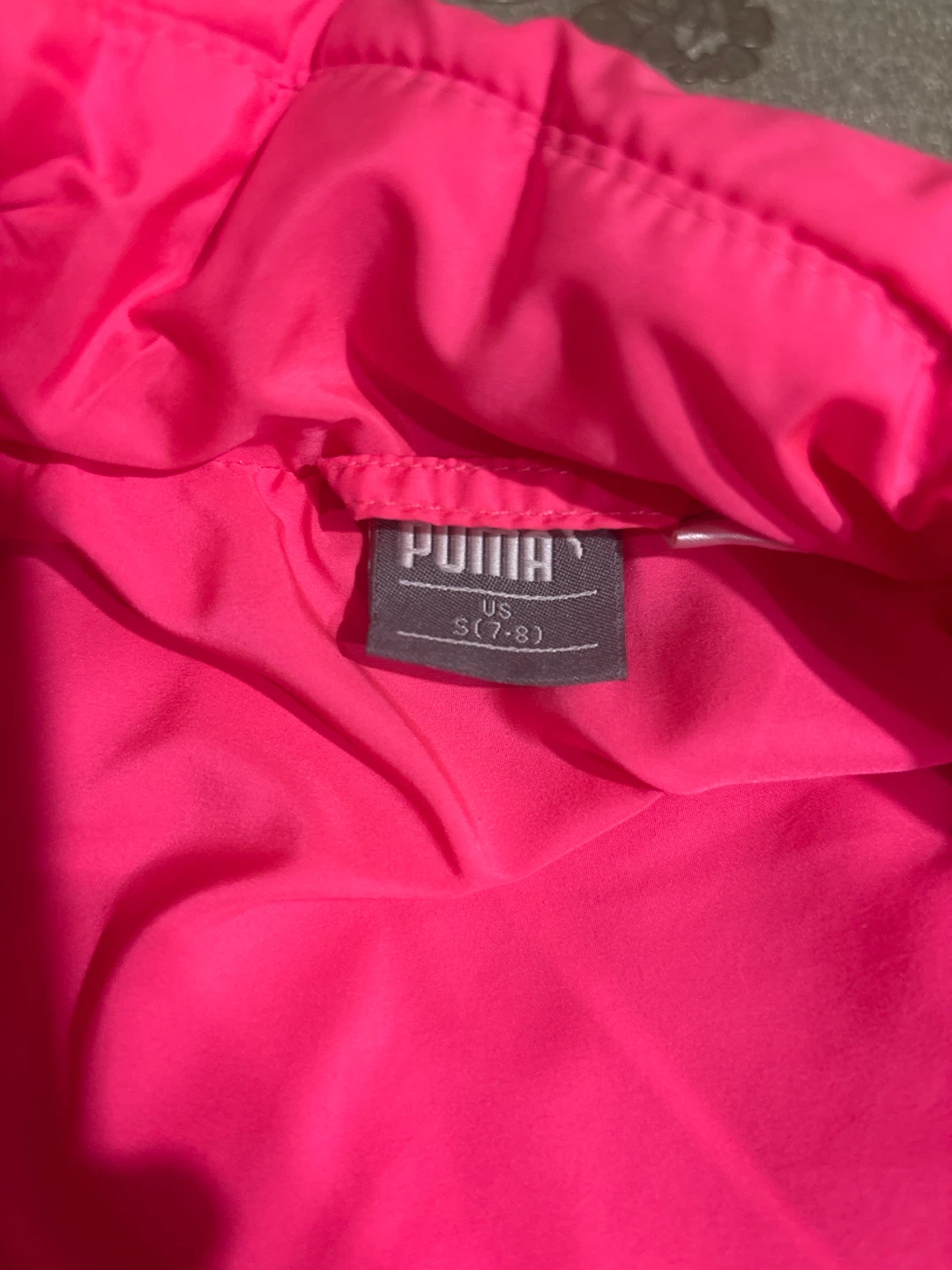 Puma Puffer Vest Size S (7-8) Bright Pink - photo 3