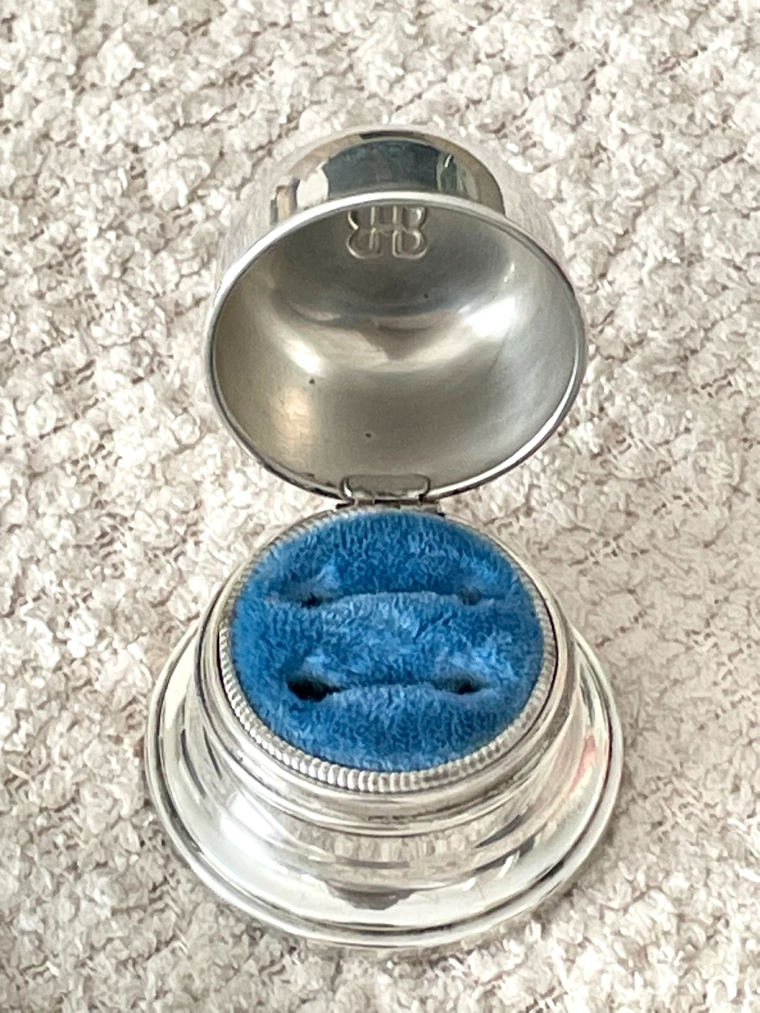 Vintage Sterling Silver Birks Ring Box - photo 3