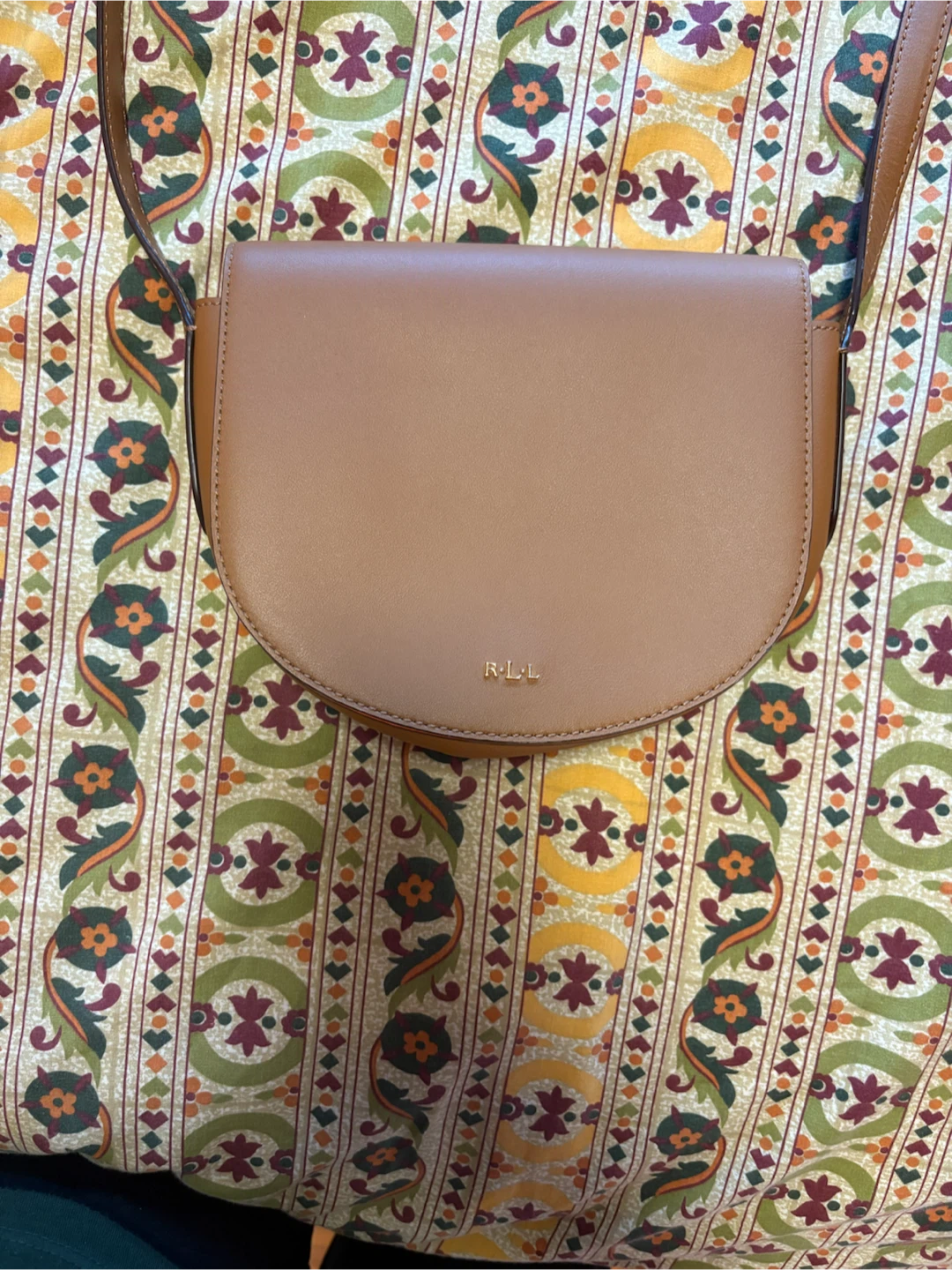 Ralph Lauren Saddle Bag - Tan