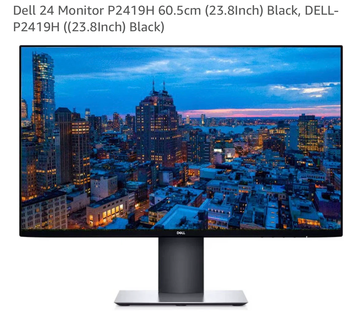 Dell 24” LED Monitor HD 1080p