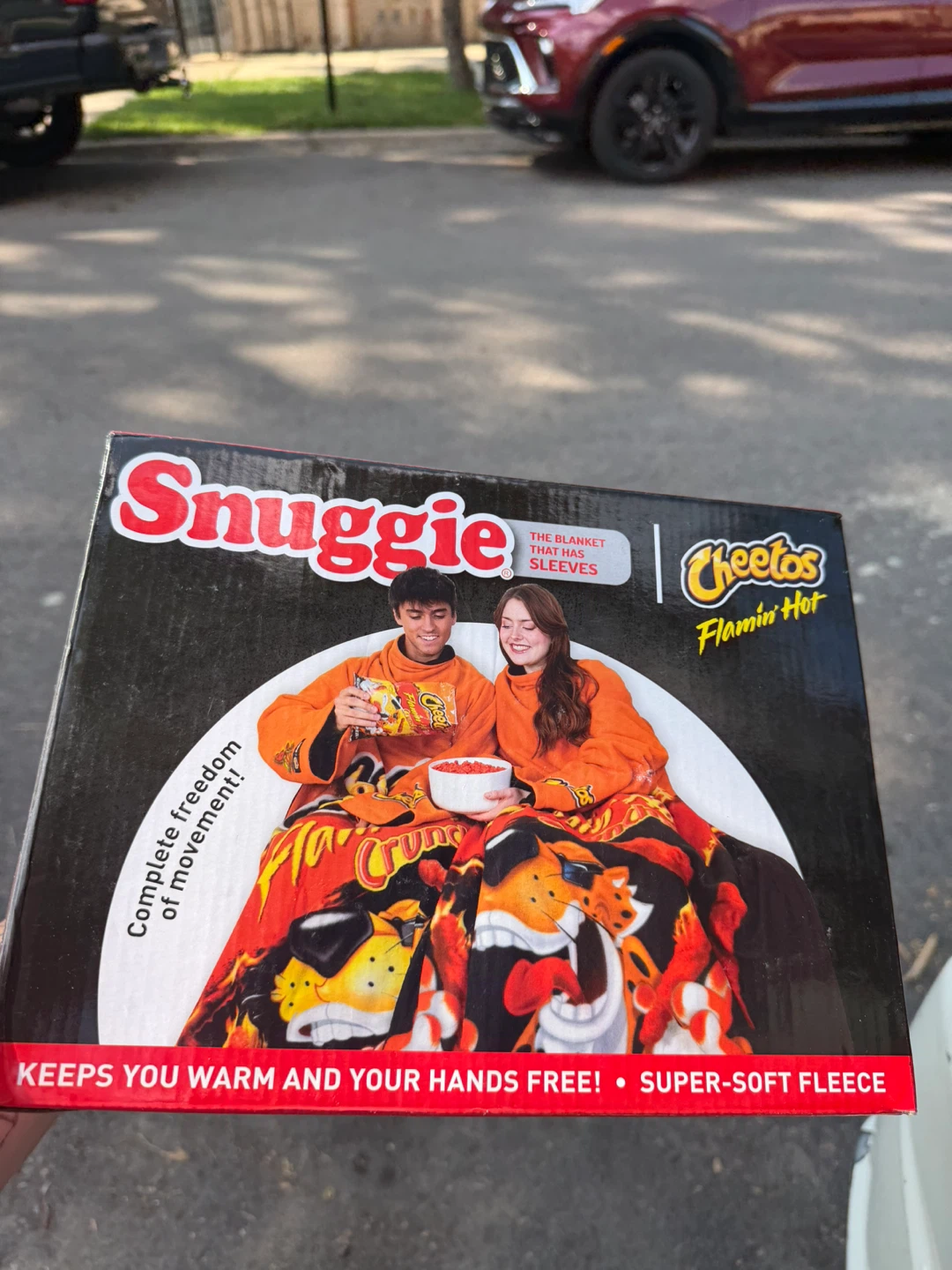Snuggie Cheetos Flamin Hot Blanket with Sleeves