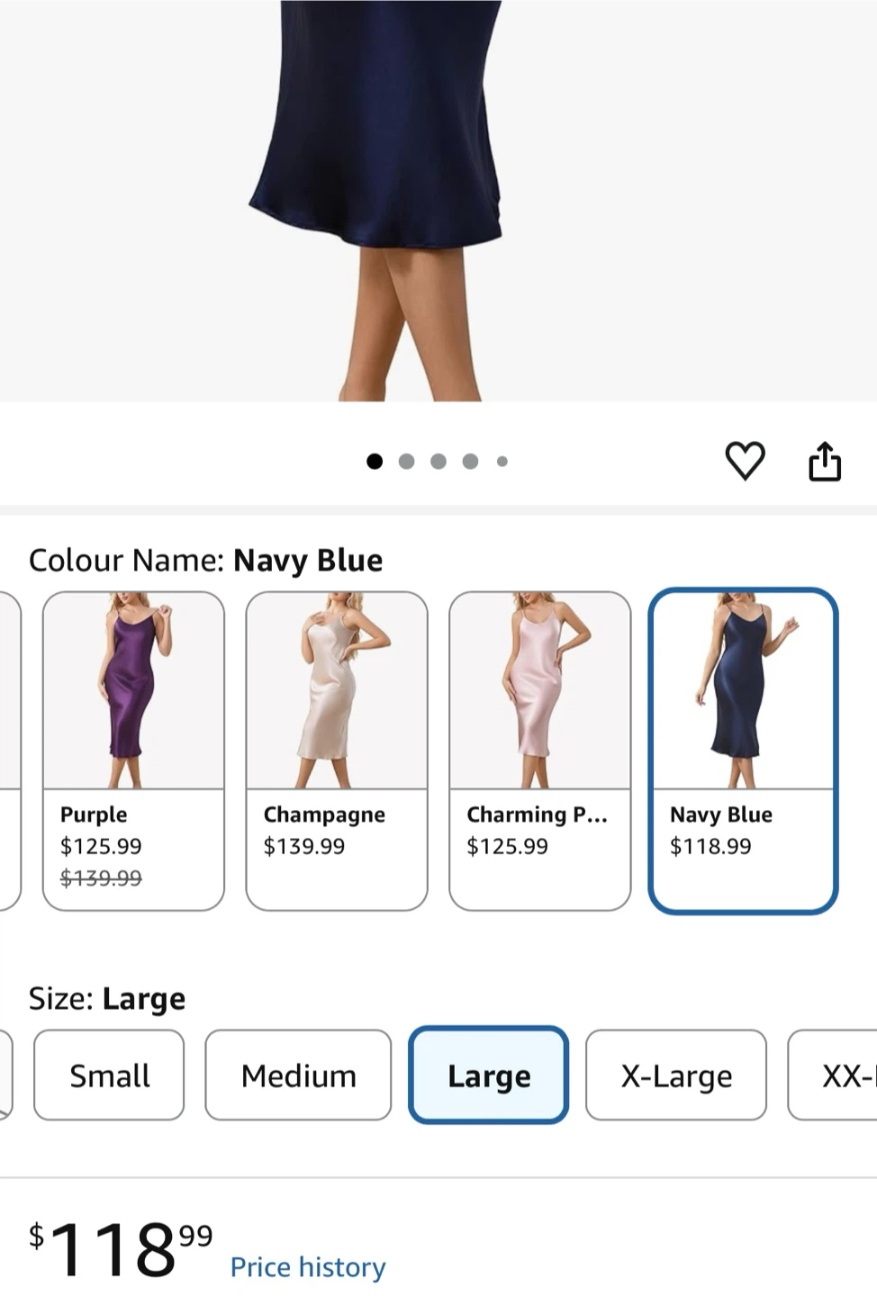 Thxsilk Original sleepwear. Navy blue and Cream. Size L - photo 3
