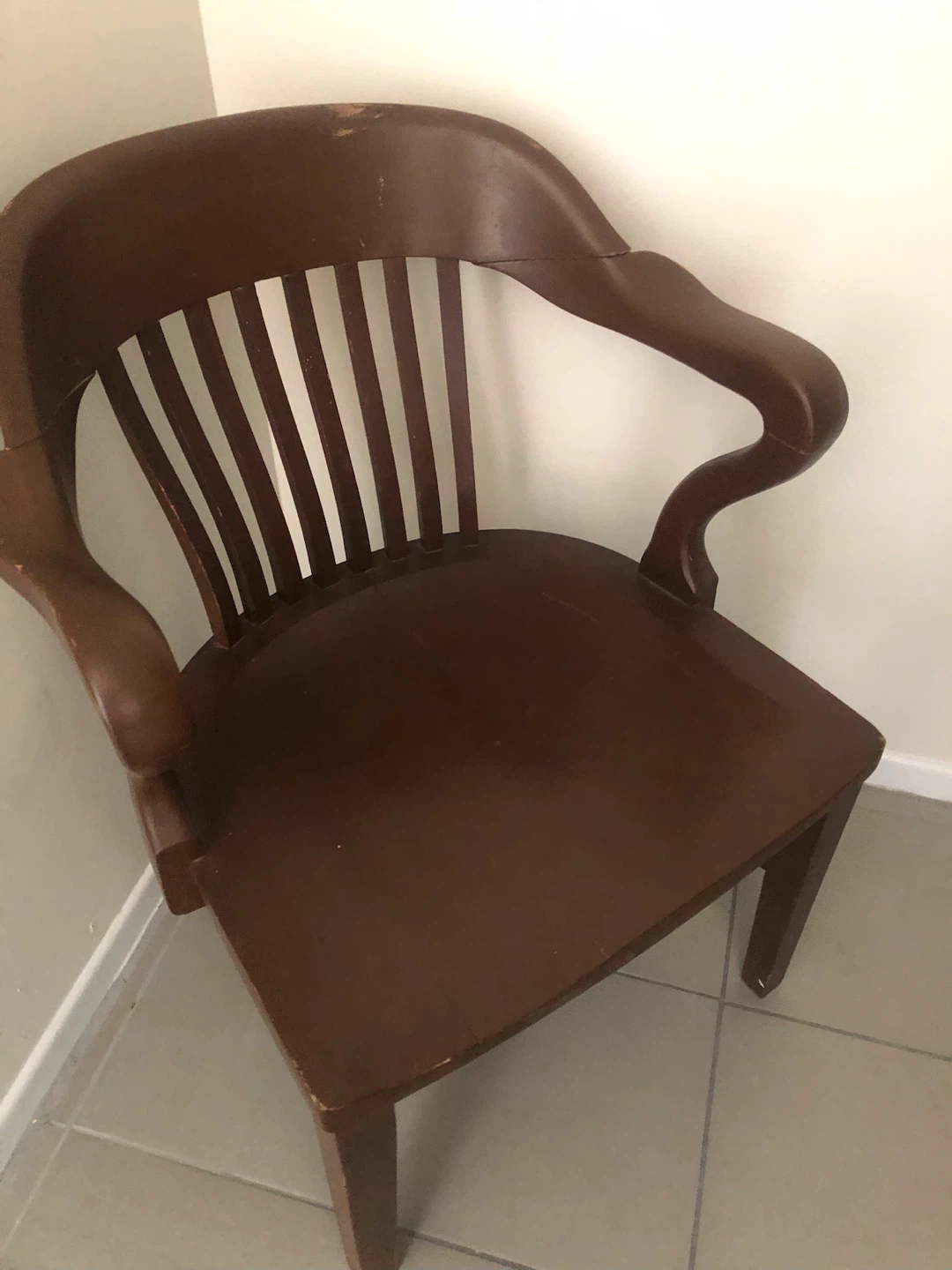 Vintage banker chair - photo 2