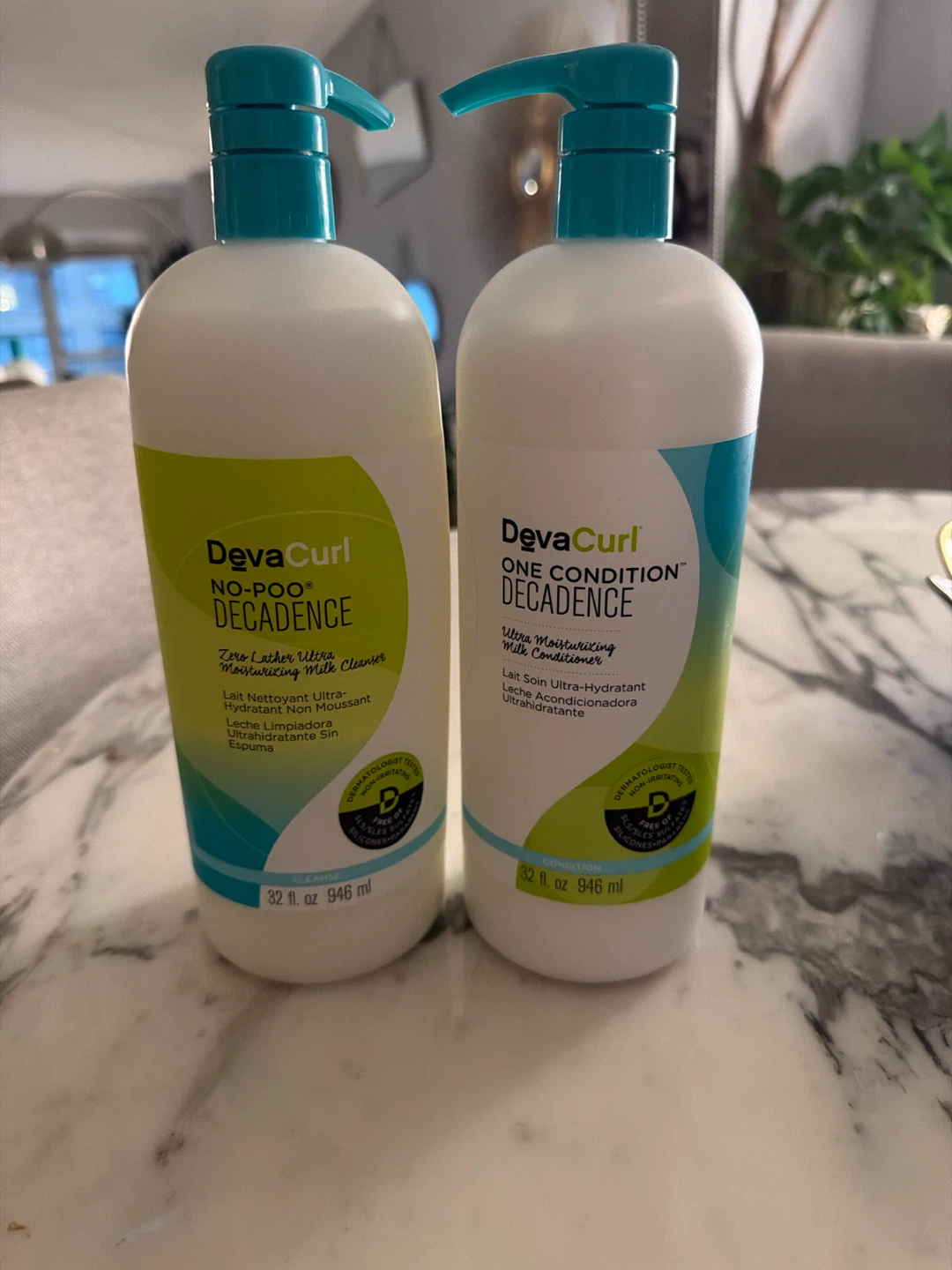 DevaCurl No-Poo and One Condition Decadence Set - 32 oz each