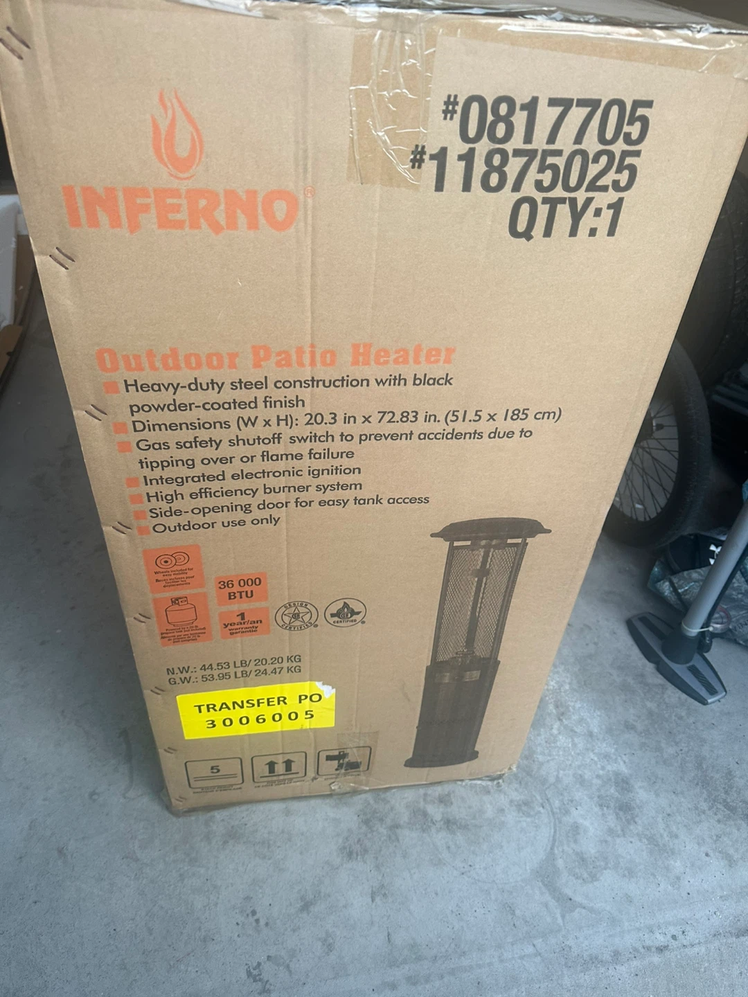Inferno Outdoor Patio Heater - photo 3