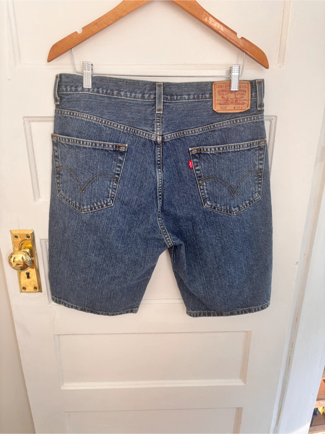 Levi's 505 Regular Fit Denim Shorts W34 - photo 2