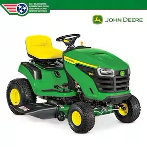 John Deere S120 Riding Lawn Mower with mulch cover