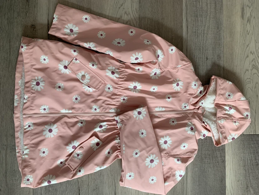Pink Daisy Raincoat