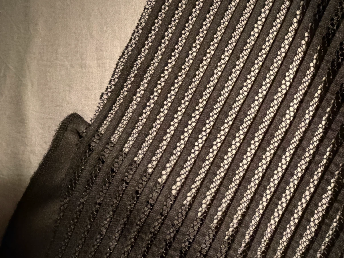 Black Textured Mesh Skirt Miss Valley - photo 4