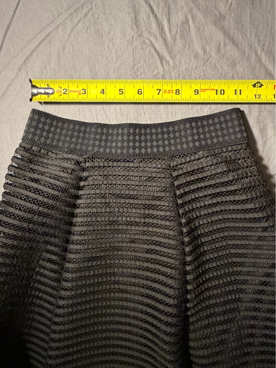 Black Textured Mesh Skirt Miss Valley - photo 3