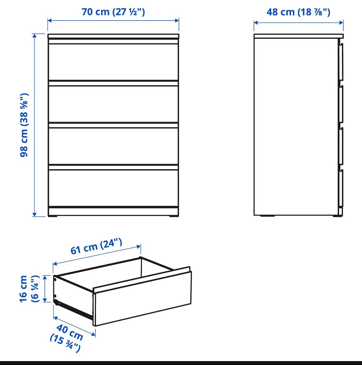 IKEA 4-Drawer Dresser - BRAND NEW - photo 2