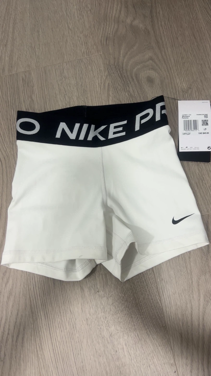 Nike Pro Women's White Compression  Shorts - photo 2