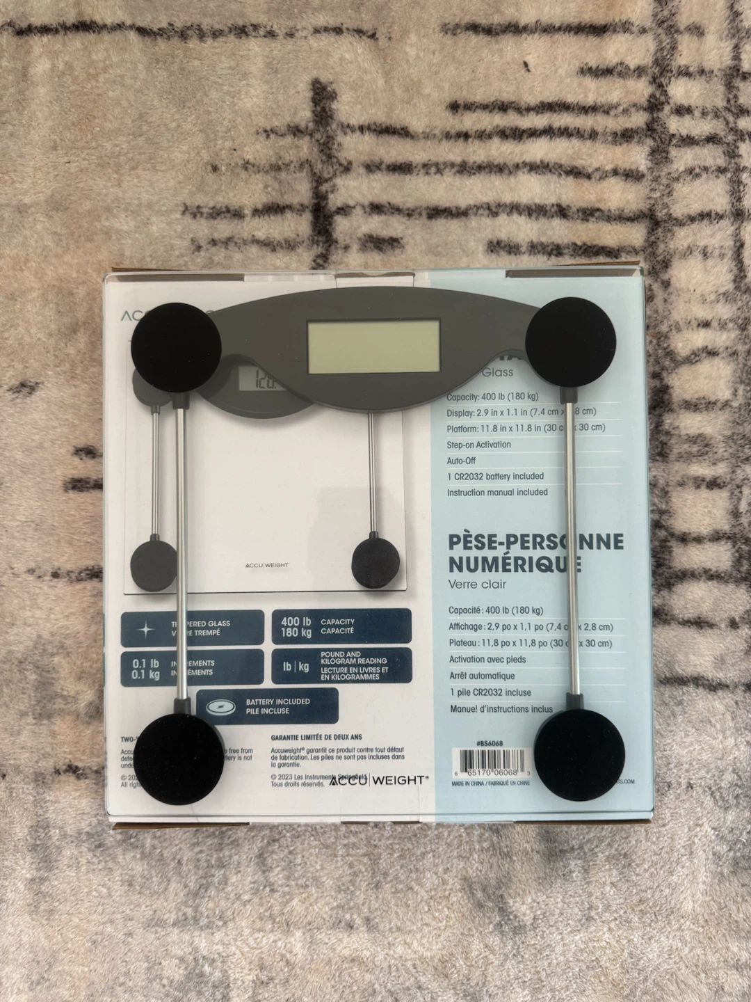 Accu Weight Digital Glass Scale