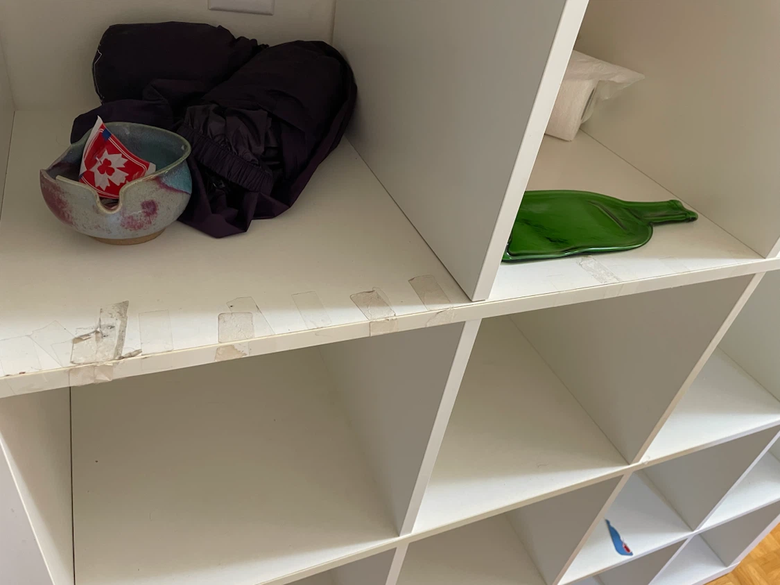 White IKEA Kallax Cube Storage Shelf Unit - photo 2
