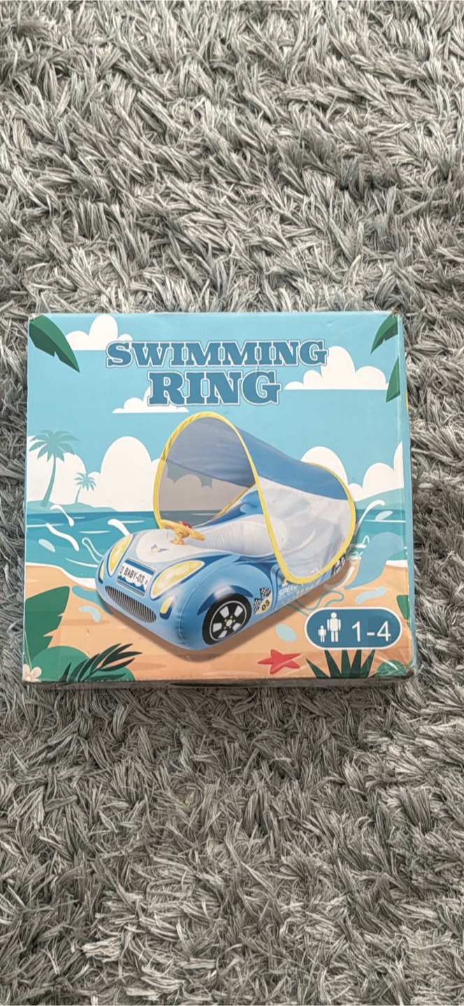 Inflatable Swimming Ring with Sun Canopy