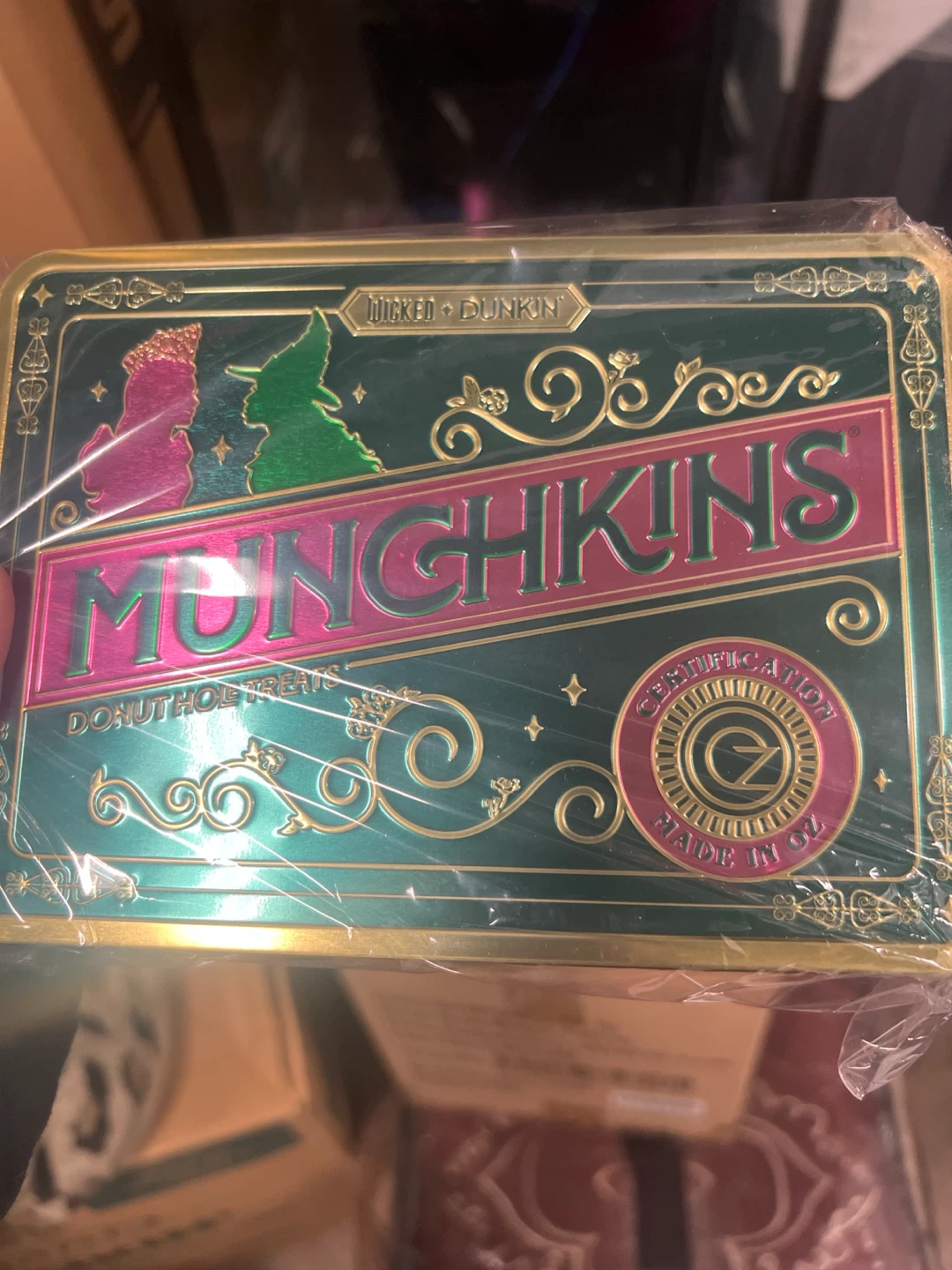 Wicked x Dunkin' Munchkins Tin