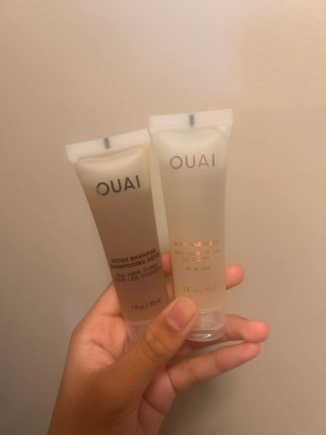 OUAI Detox Shampoo & Body Cleanser Travel Size Duo