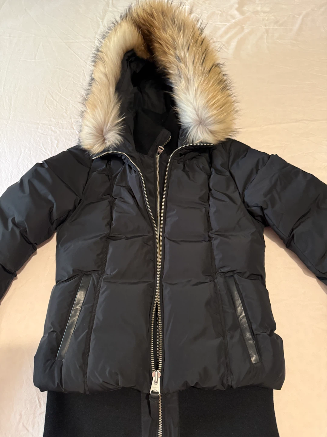 Brand New MACKAGE Black Puffer Jacket with Fur Hood - photo 2