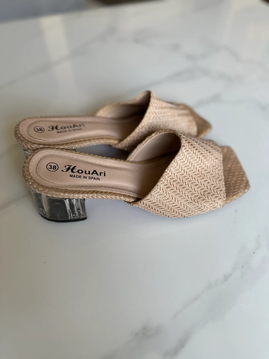 Houari Women's Slip-on Heeled Sandals Size 38