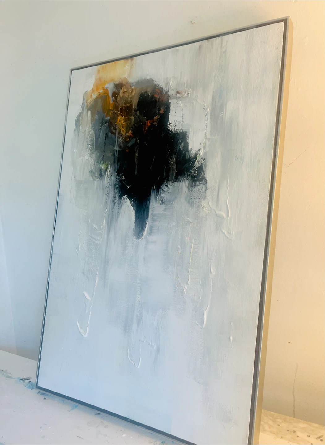 Original Abstract Oil - 25x37” Framed