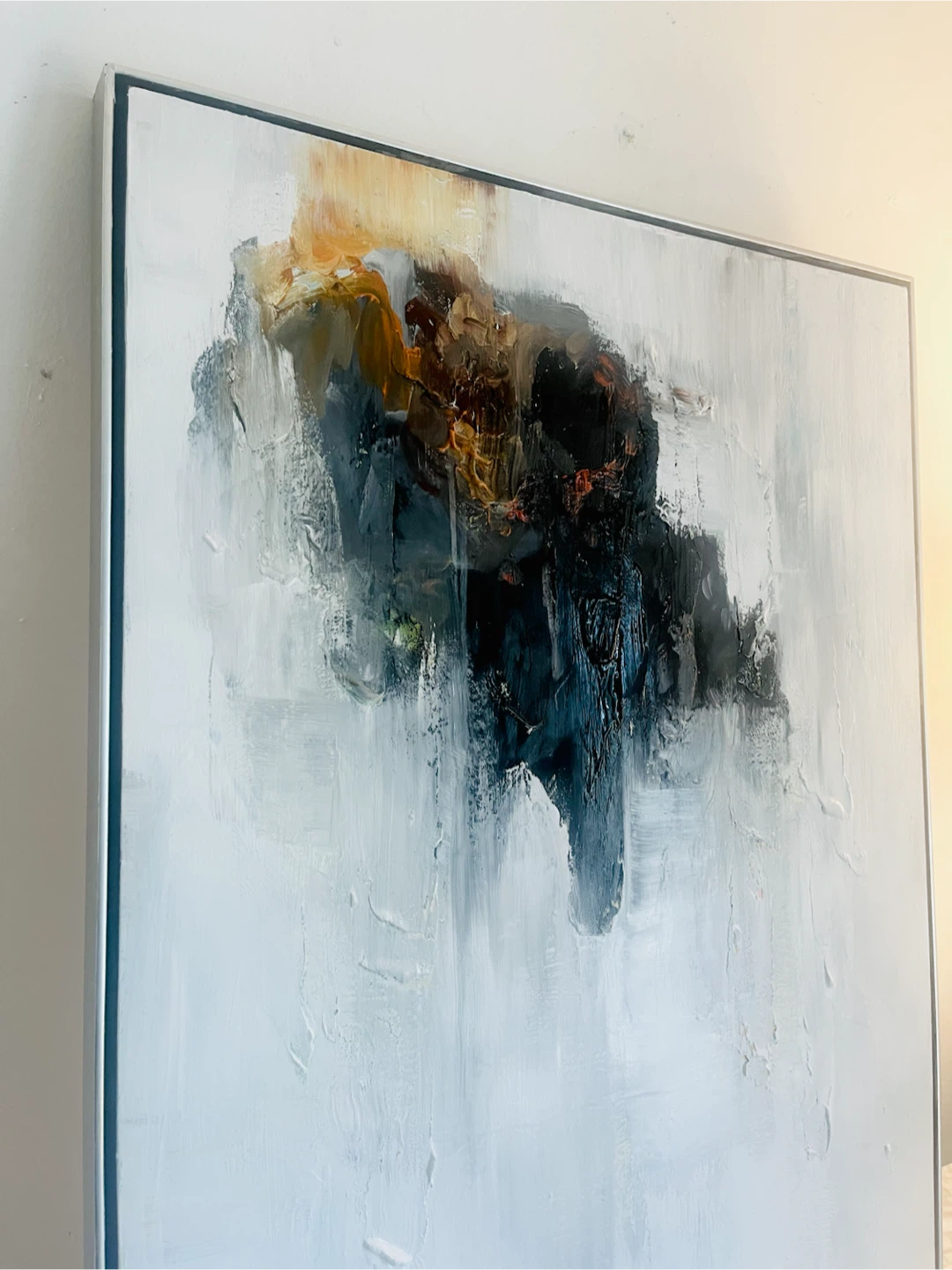 Original Abstract Oil - 25x37” Framed - photo 3
