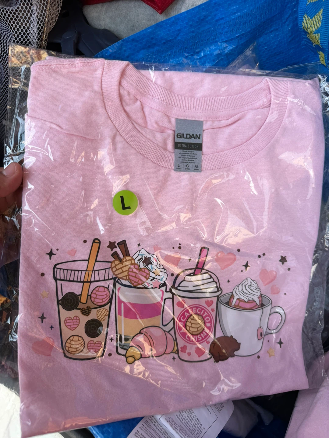 Gildan Ultra Cotton Pink Graphic T-Shirt