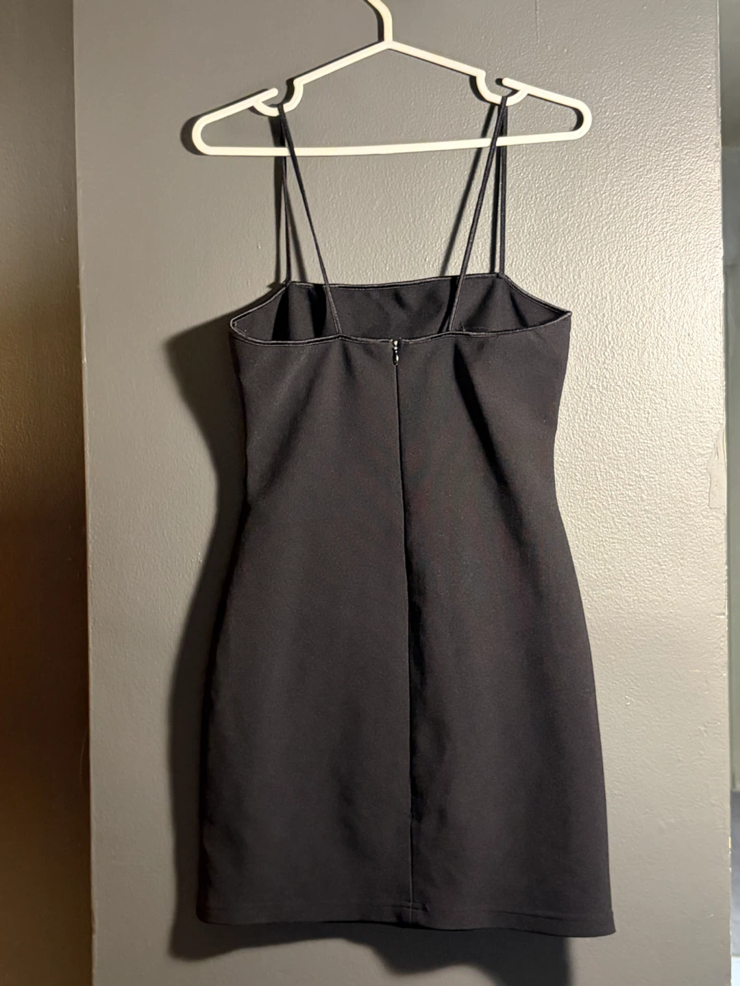 Black spaghetti strap mini dress - photo 2