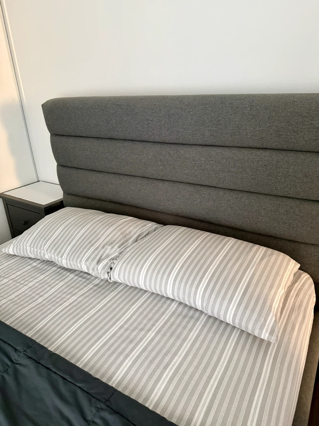 Grey Queen Upholstered Headboard - photo 2