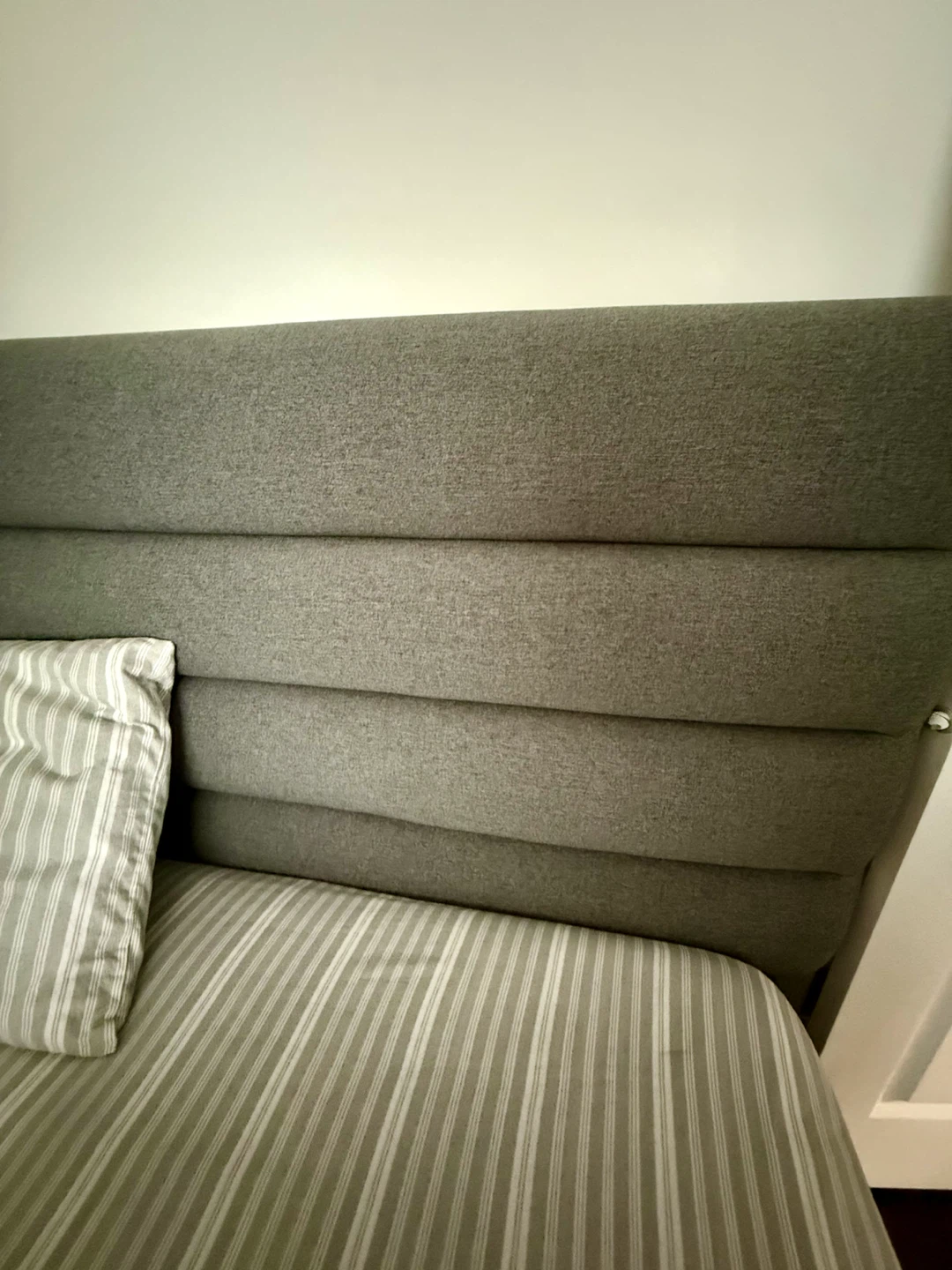 Grey Queen Upholstered Headboard - photo 4