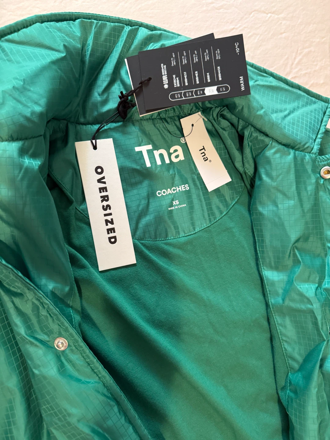 Aritzia/ Tna Coaches Jacket - Green - photo 2