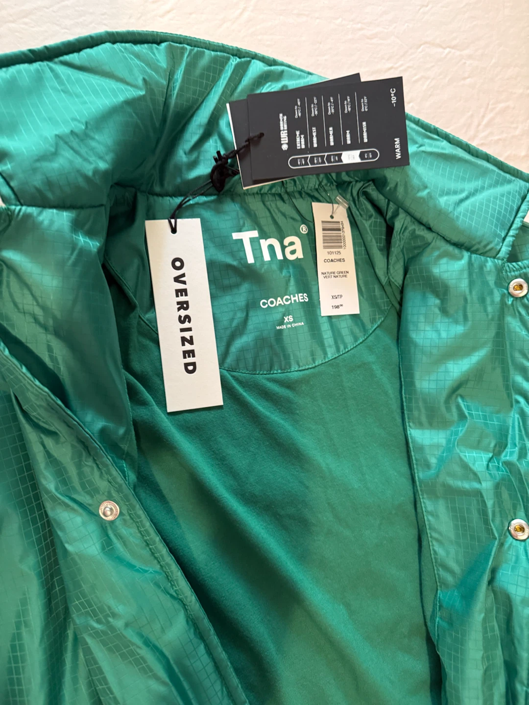 Aritzia/ Tna Coaches Jacket - Green - photo 3
