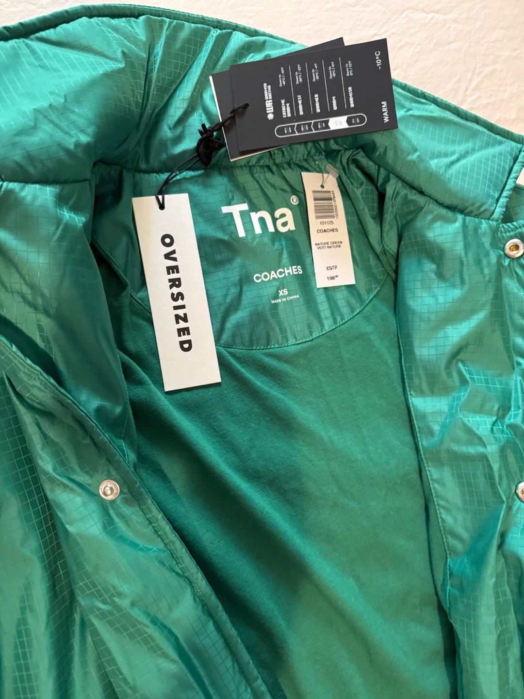 Aritzia/ Tna Coaches Jacket - Green - photo 4