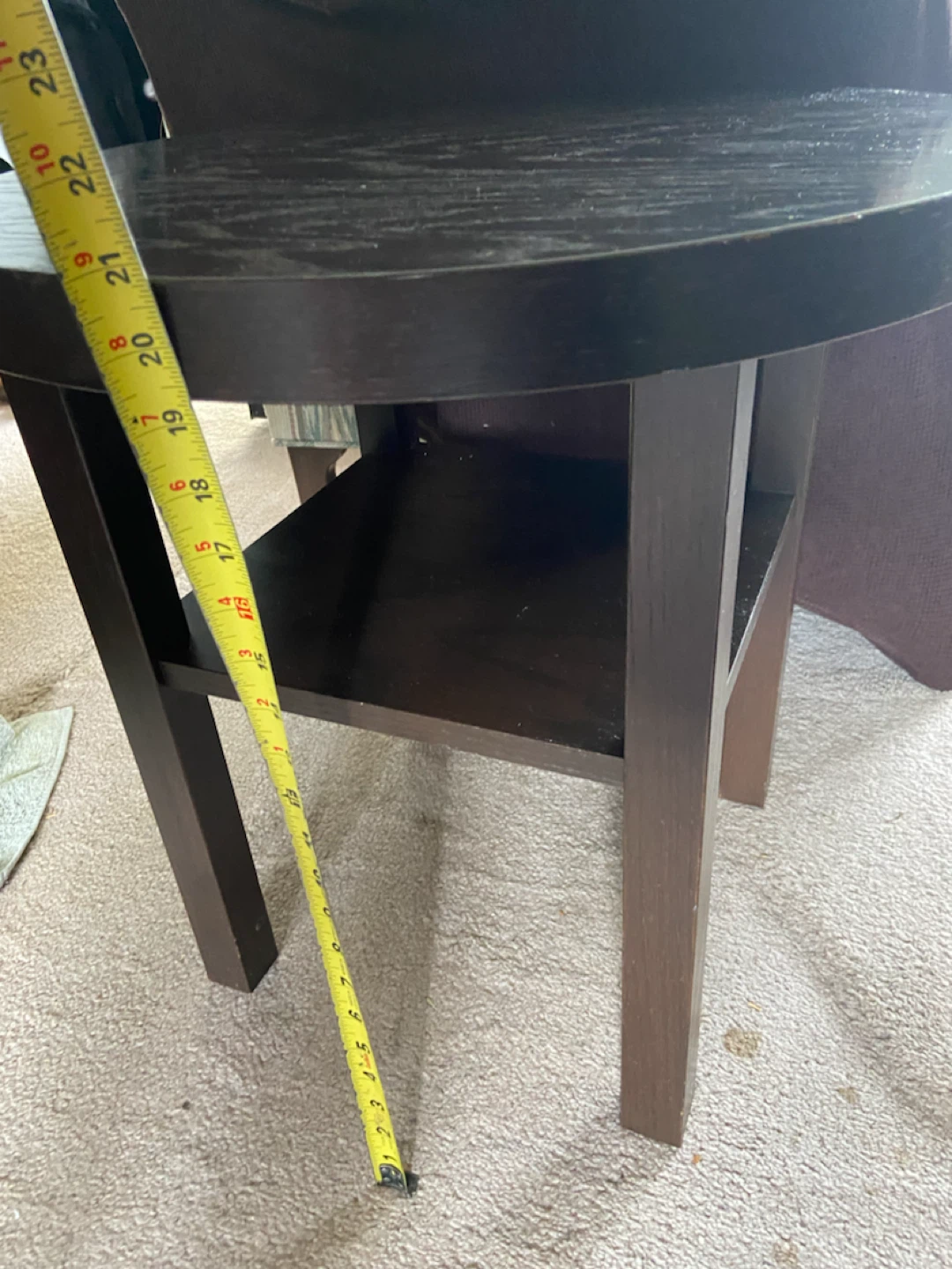 Round End Table with Shelf 30 each - photo 5