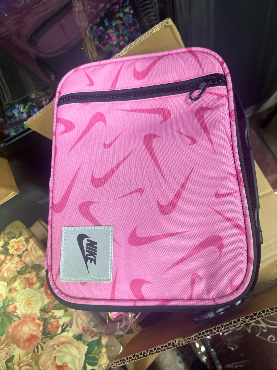 Nike Pink Swoosh Lunch Bag