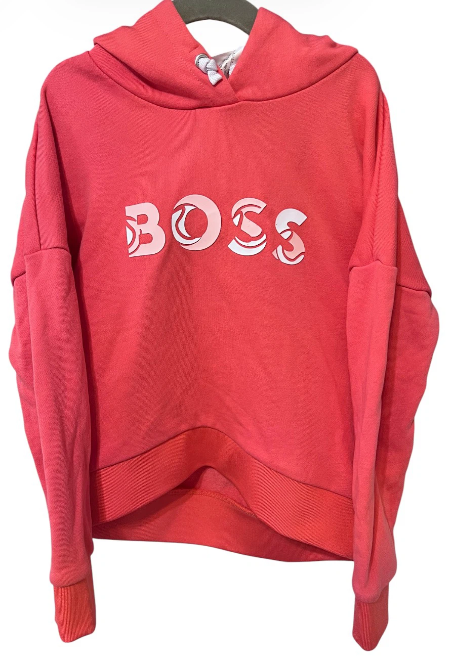 BOSS Girls Hoodie – Size 8Y | Coral